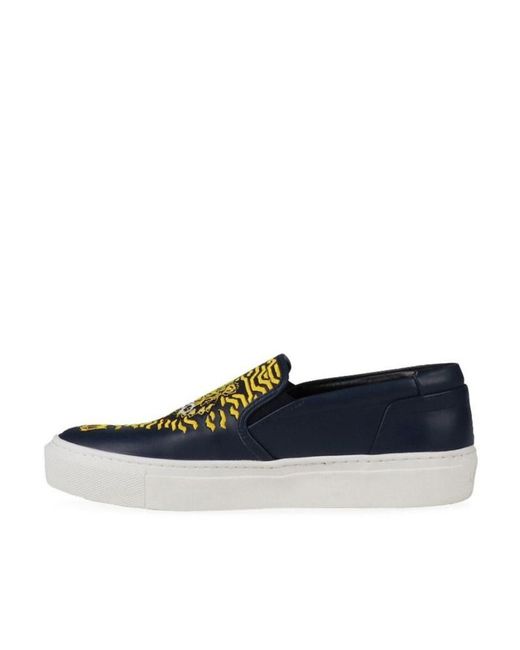 KENZO Blue Tiger Head Embroidered Leisure Sports Shoes
