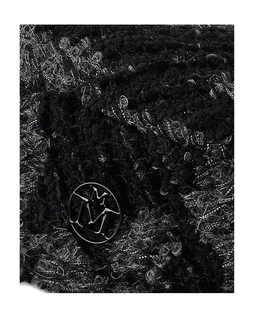 Maison Michel Black Tweed Beret