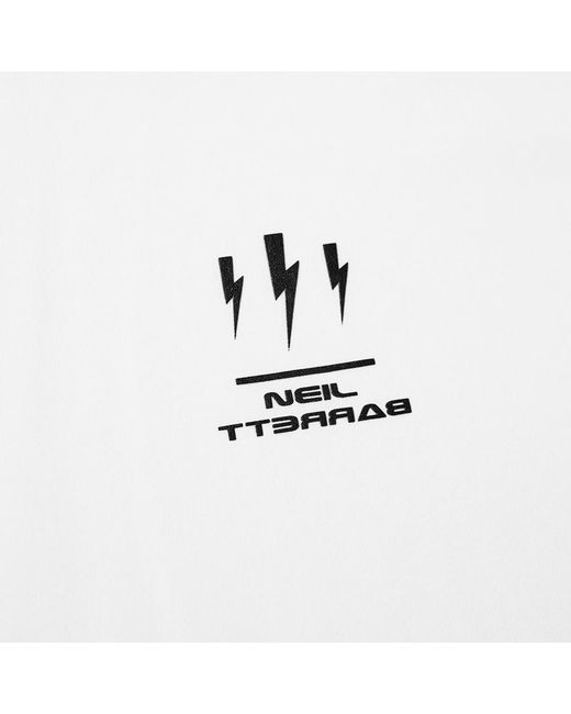 Neil Barrett White T-Shirt With Round Neck And Short Sleeves for men