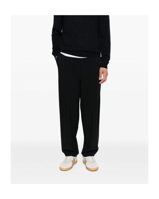 Giorgio Armani Black Casual Pants With Pockets for men