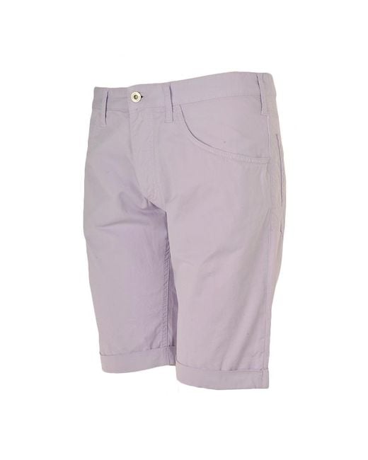 Armani Jeans Purple Logo Shorts for men