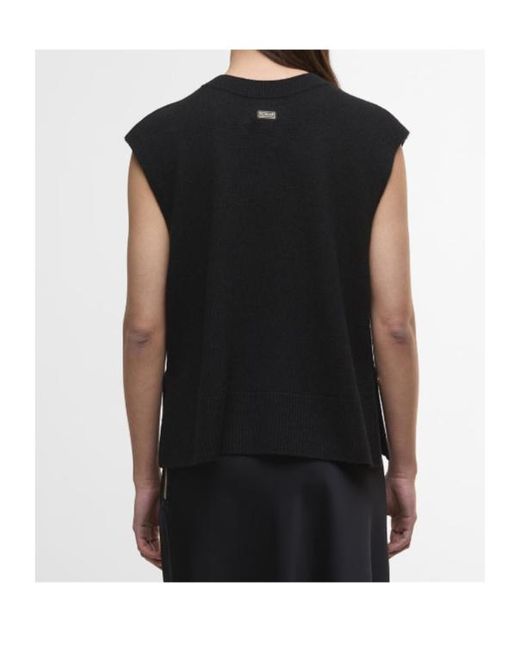 Barbour Black Sleeveless Sweater