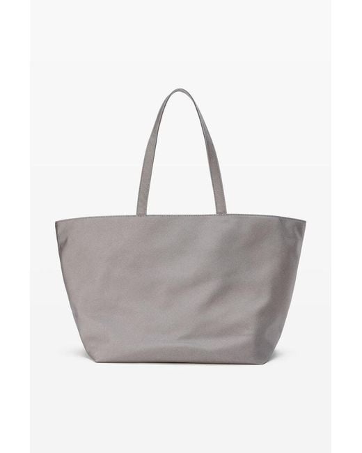 Alexander Wang Gray Logo Embossed Ponch Tote Bag