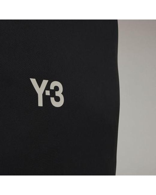 Y-3 Black Logo Printed Crossbody Bag for men
