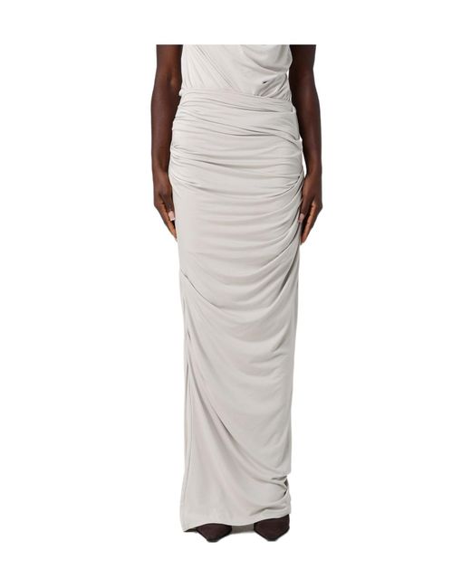 Entire studios Gray Draped Maxi Skirt