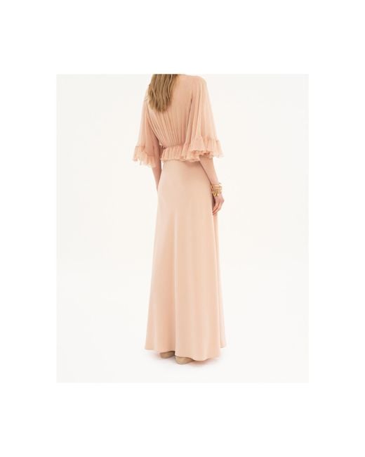 Chloé White Chloé V-Neck Maxi Dress