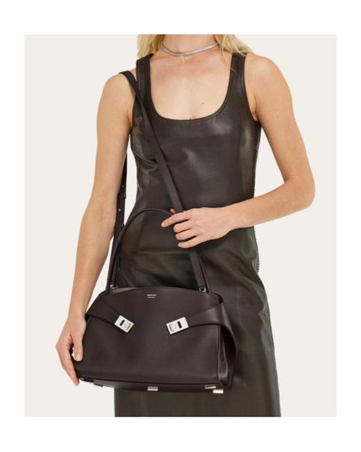 Ferragamo Black Ferragamo Hug Soft Shoulder Bag