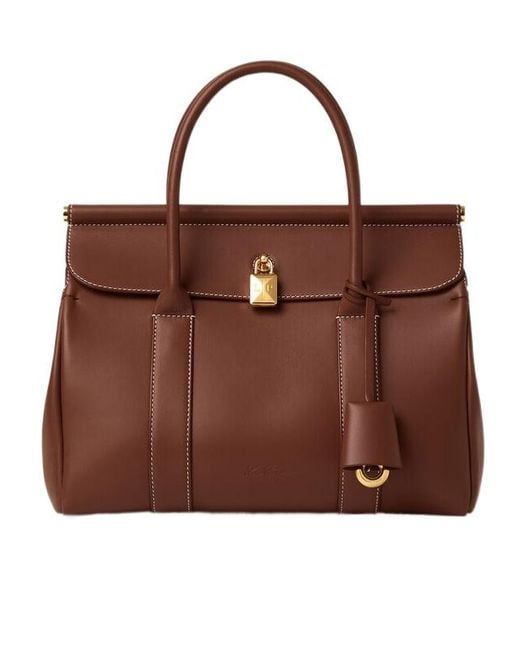 Loro Piana Brown Loom Bag L25