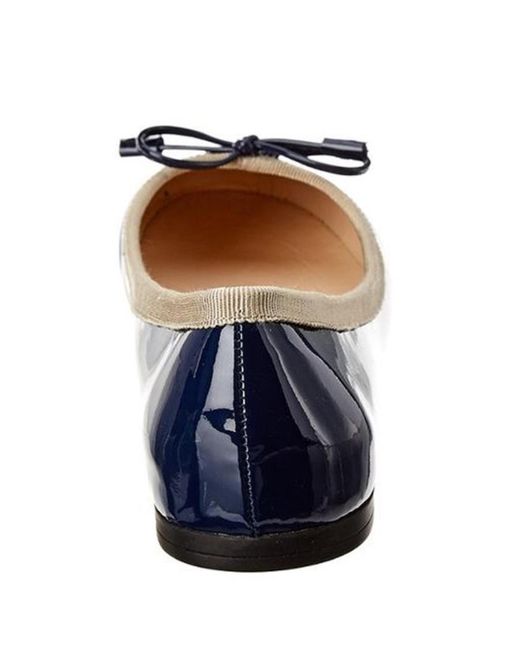 Prada Blue Logo Flats
