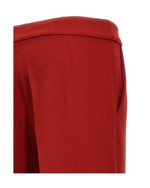 Gianluca Capannolo Red Pleated Casual Pants
