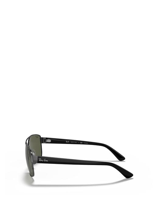 Ray-Ban Green Rb 3663 Rectangular Sunglasses for men