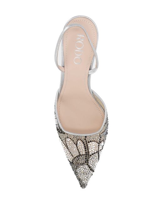 Rodo Multicolor Pointed-Toe High-Heeled Sandals