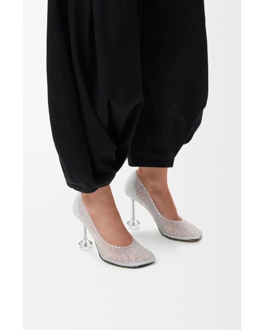 Loewe White 90Mm Strass Toy Pump