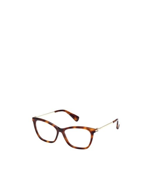 Max Mara White Cat-Eye Frame Glasses