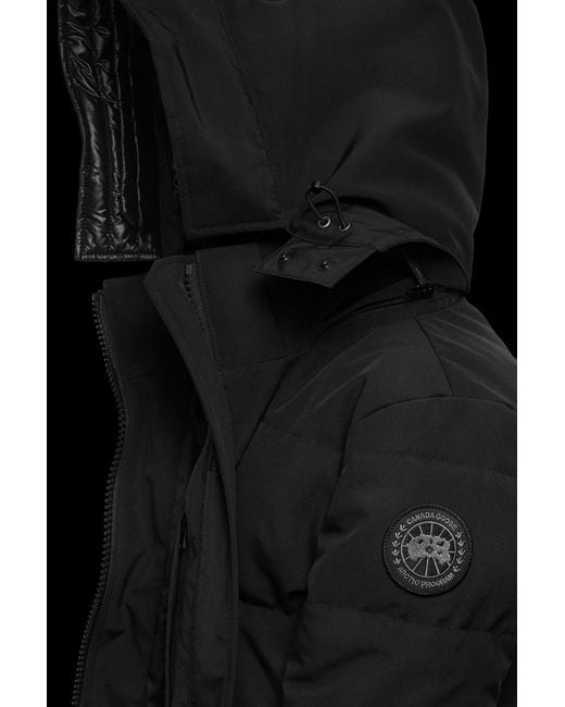 Canada Goose Black Chelsea Front-Zip Hooded Parka