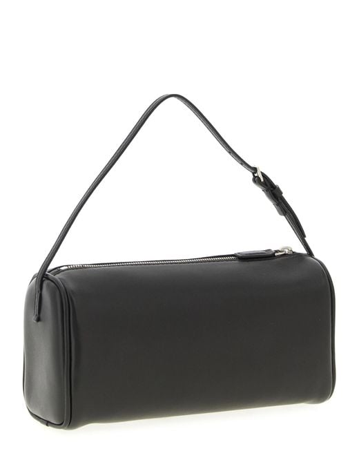 The Row Black Polished-Finish Tote Bag