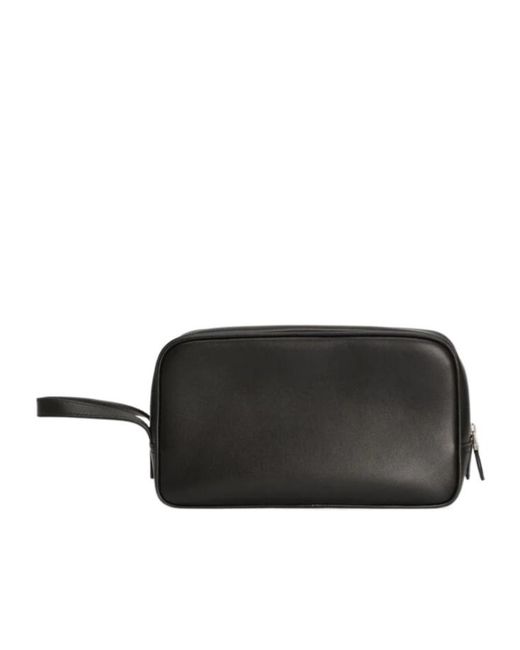 Dolce & Gabbana Black Woven Beauty Case for men