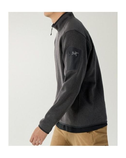 Arc'teryx Gray Covert 1/2 Zip-Up Sweater for men