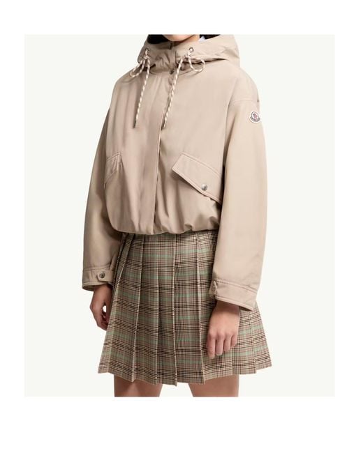 Moncler Natural Eucalyptus Hooded Short Jacket