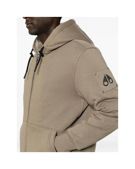 Moose Knuckles Gray Classic Bunny Zip Hoodie for men