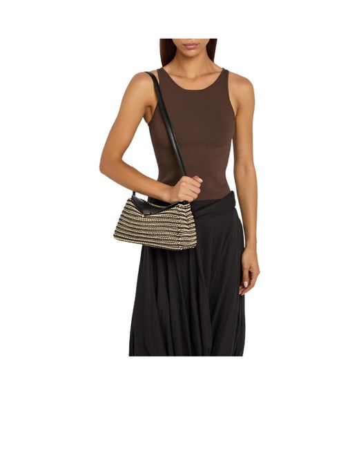 Totême Black Two-Tone Clutch Bag