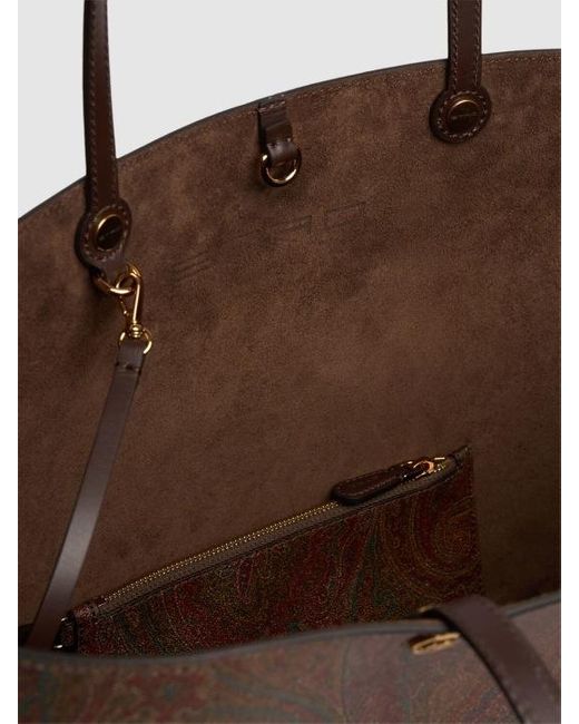 Etro Brown Double Handle Shoulder Bag