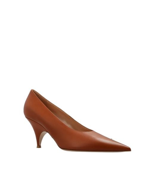 Gianvito Rossi Brown Pointed-Toe High Heels