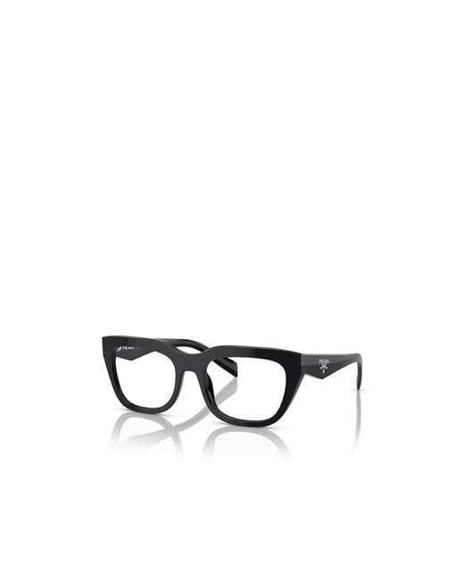 Prada White Eyewear Irregular-Frame Glasses