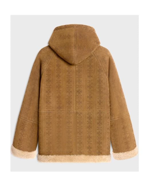 Céline Brown Hooded Parka