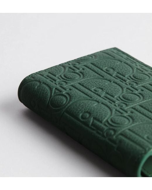 Dior Green Bifold Card Holder for men