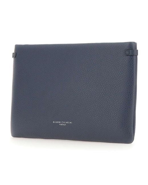 Gianni Chiarini Blue Hermy Clutch