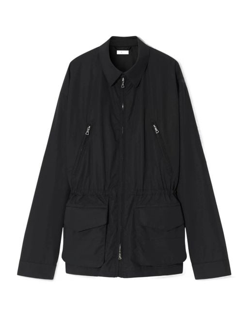 Rier Black Zippered Pocket Casual Jacket for men