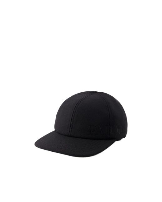 Patou Black Logo Embroidered Baseball Cap