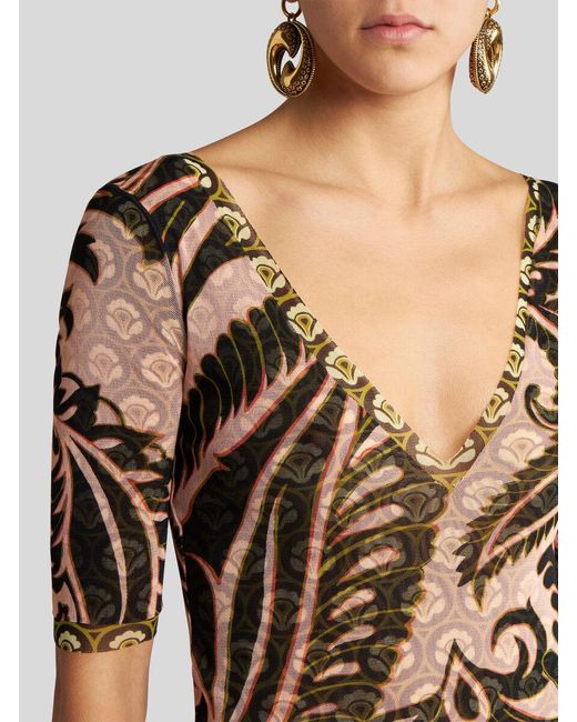 Etro Natural Midi Dresses