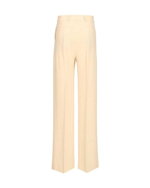 Etro Natural Tailored Straight-Leg Pants
