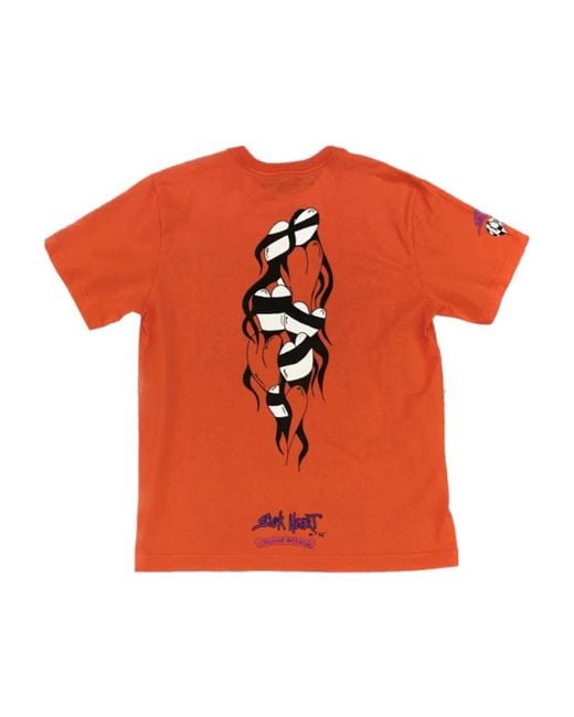 Chrome Hearts Orange Pattern Printed T-Shirt