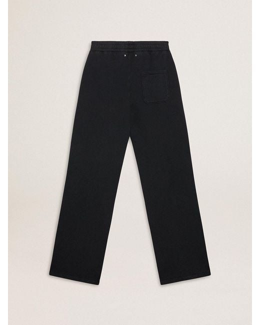 Golden Goose Deluxe Brand Black Wide-Leg Jogger Pants