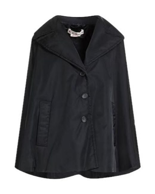 Marni Black Sleeveless Cape Coat