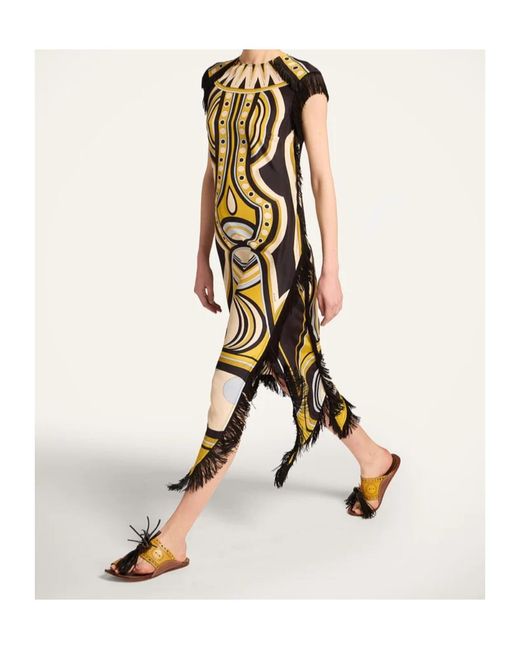 LaDoubleJ Metallic Scarf Dress