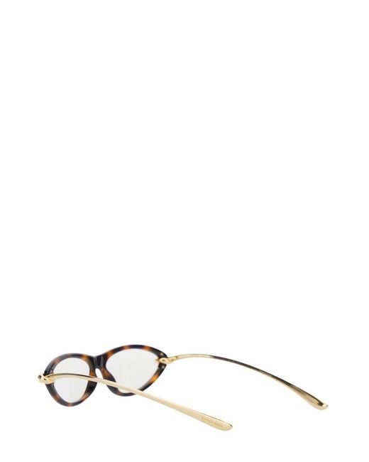 Bottega Veneta White Full-Frame Sunglasses