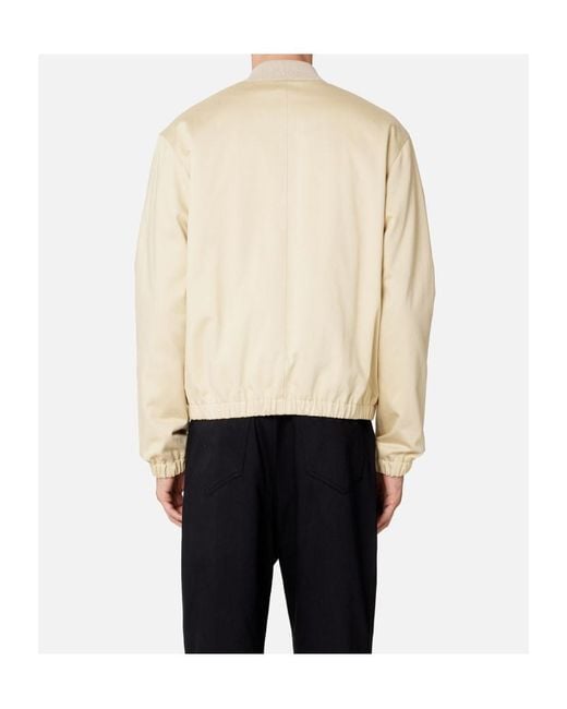 AMI Natural Ami De Coeur Zipped Bomber Jacket for men