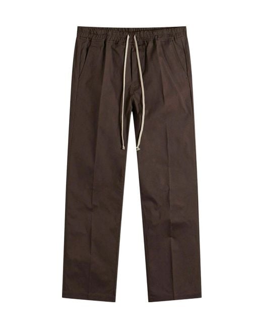 Rick Owens Brown Drawstring Casual Pants for men