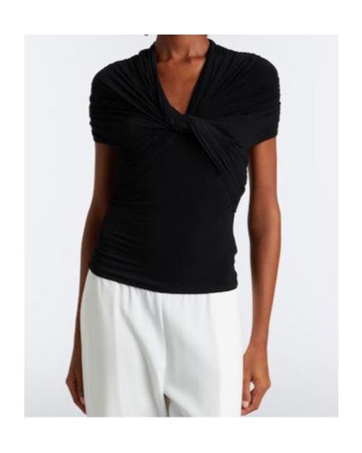 TOVE Black Hadara Pleated Top