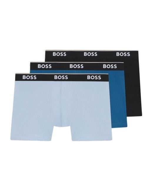 Boss Blue Boxer Briefs for men