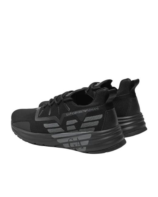 EA7 Black Eagle Logo Low-Top Sneakers for men