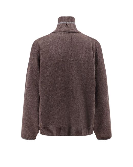 Brunello Cucinelli Brown Cashmere Turtleneck