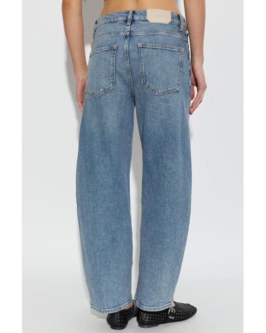 AllSaints Blue Belt Loop Jeans