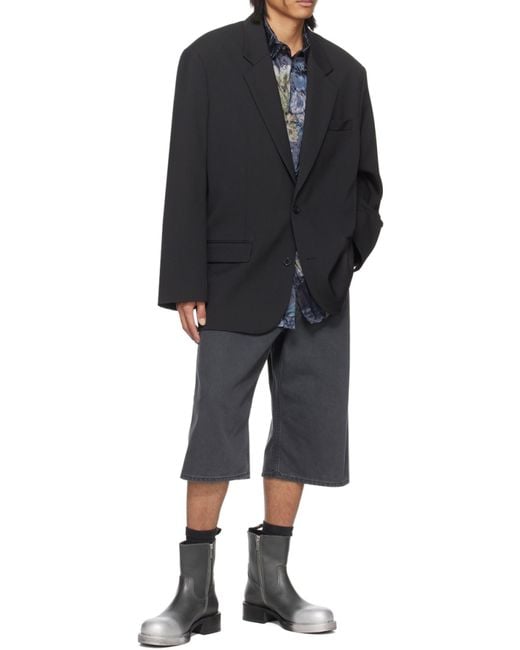 Acne Black Single-Breasted Jacket for men