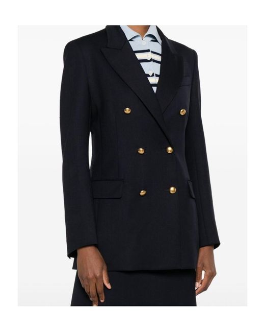 P.A.R.O.S.H. Blue Double-Breasted Blazer