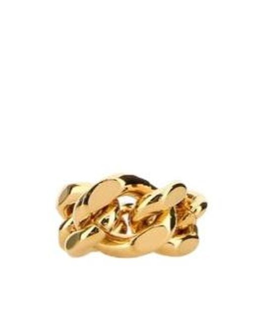 Jil Sander Metallic Chain-Link Ring